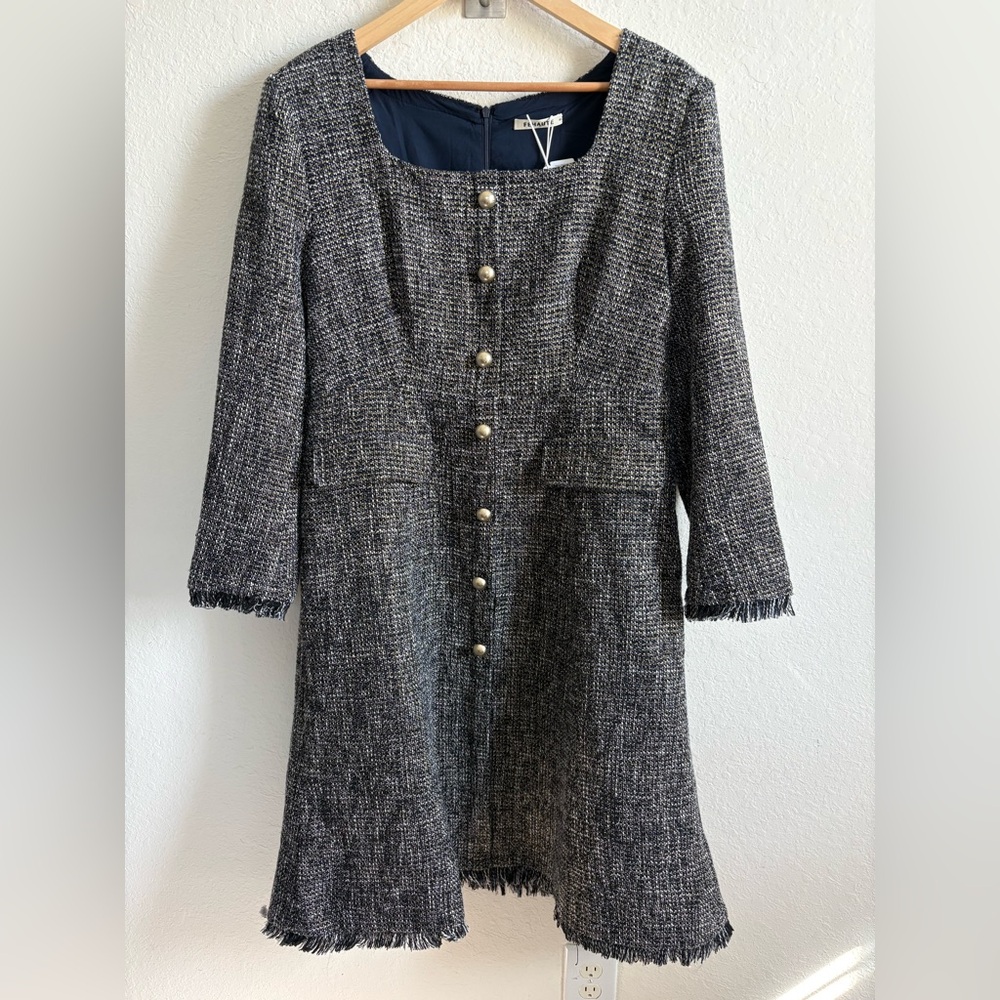 Fehaute Tweed Dress Size 8 NWT